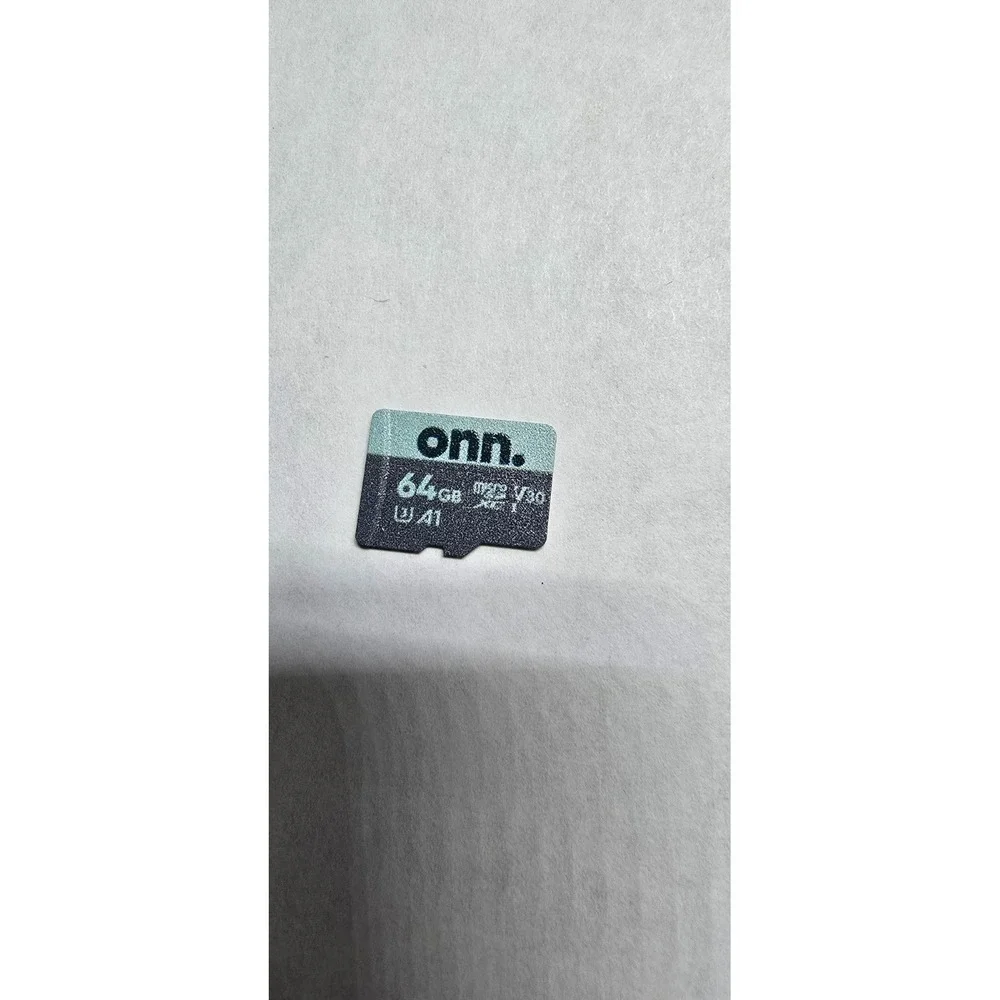 onn. branded 64 GB microSDXC flash memory card with an included adapter